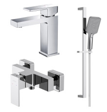 Набор смесителей 3 в 1 Aquanet Libra AQ1610CR/AQ1660CR/AQ2019CR AQ1631CR