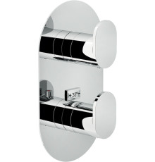 Смеситель для ванны термостатический UP внешняя часть хром UP94102CR