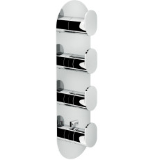 Смеситель для ванны термостатический UP 4 выхода внешняя часть хром UP94104CR