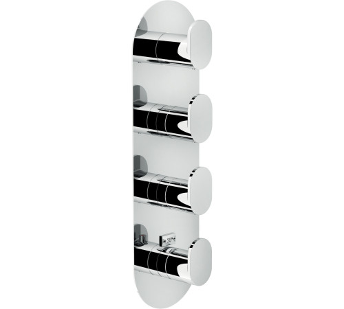 Смеситель для ванны термостатический UP 4 выхода внешняя часть хром UP94104CR