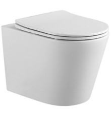 Унитаз подвесной безободковый Aquatek Вега 490х360х320 мм с сиденьем микролифт AQ1904-00