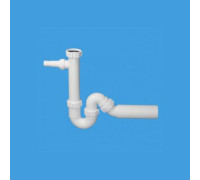 Сифон трубный McAlpine S-образный 1 1/2 х 40 мм с прямым адаптером MRSK4