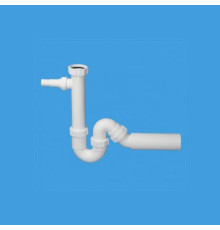 Сифон трубный McAlpine S-образный 1 1/2 х 40 мм с прямым адаптером MRSK4