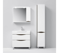 Шкаф-пенал напольный AM.PM Like 35 см правый венге/белый глянец M80CSR0356VF