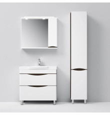 Шкаф-пенал напольный AM.PM Like 35 см правый венге/белый глянец M80CSR0356VF