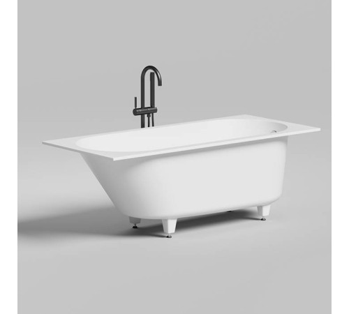 Ванна встраиваемая Salini Ornella 160х70х54 см S-Stone белый матовый 102326M