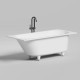 Ванна встраиваемая Salini Ornella 160х70х54 см S-Stone белый матовый 102326M