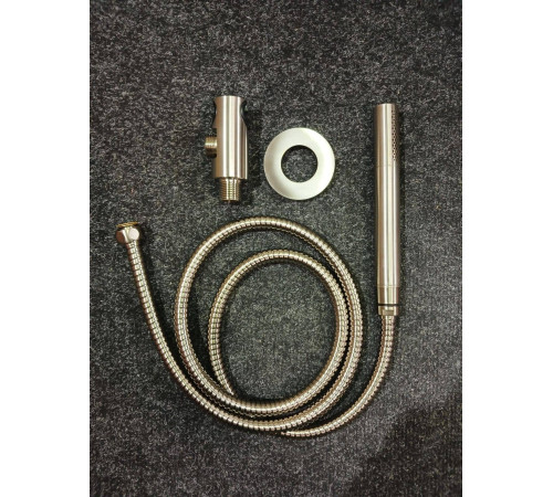 Душевой комплект Gattoni Circle Two встраиваемый с Gbox верхний душ 250 мм никель 9190/PDNS