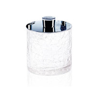 Баночка универсальная Decor Walther Crack DMD 9x11 см с крышкой хром 0933200