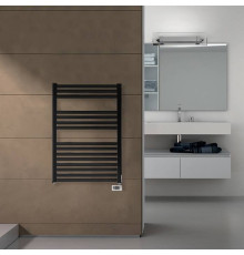 Полотенцесушитель электрический Irsap Ares 580x818 мм 400 Вт 15 трубок с регулятором черный матовый EIS058KK1IR01NNN