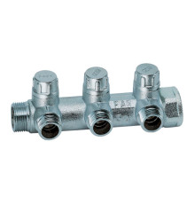 Коллектор запорный проходной FAR MULTIFAR 1х1/2 на 3 отвода FK 3870 112