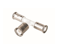 Тройник переходный HENCO 12PKW ПВДФ пресс увеличенный в центре 16x20x16 белый 12PKW-162016