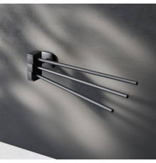 Вешалка для полотенец AM.PM Gem тройная поворотная черная A9032722