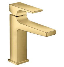 Смеситель для раковины Hansgrohe Metropol 110 однорычажный клапан Push-Open полированное золото 32507990