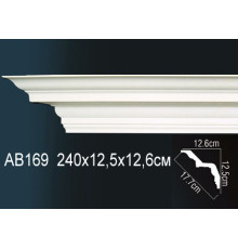 Карниз потолочный Perfect AB169 полиуретановый 130x130x2000 мм AB169