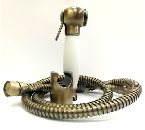 Гигиенический душ Fiore Oasi с керамической ручкой бронза 30Z3Z270