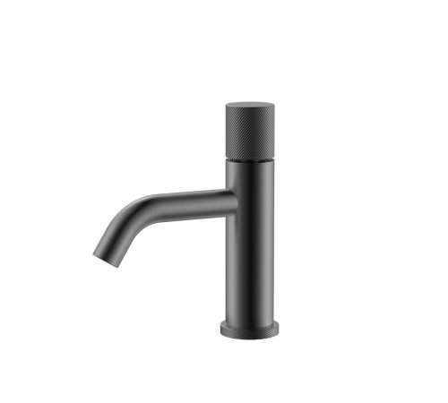 Смеситель для раковины Boheme Stick Spirale высота излива 7.6 см gun metall 121-GM.4