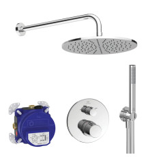 Душевой комплект Ideal Standard Ceratherm T100 встраиваемый верхний душ 30 см хром A7573AA