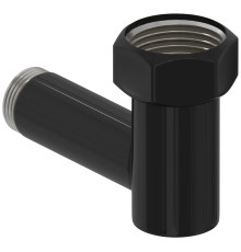 Уголок переходной Стилье G 1 НГ - G 3/4 HP черный глянцевый 172000-1034