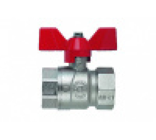 Кран шаровой F.I.V. PERFECTA 3/4 ВВ ручка-бабочка 8366R005