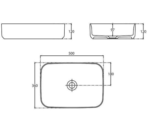 Раковина Allen Brau Fantasy 50 см белая 4.11021.21