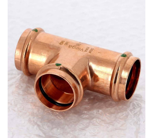 Тройник пресс медный Viega Profipress 35 мм 291983