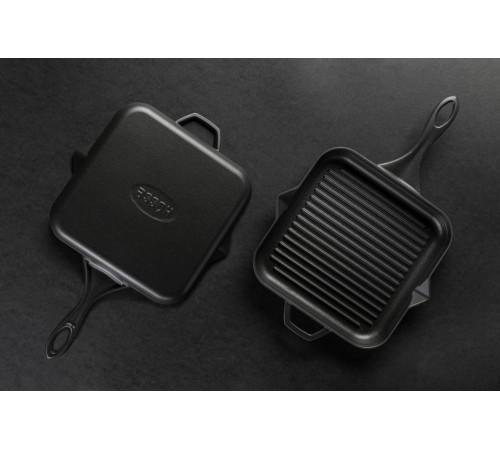 Сковорода-гриль квадратная Hascevher GTV 2828 Black Mat 28х28 см A850028