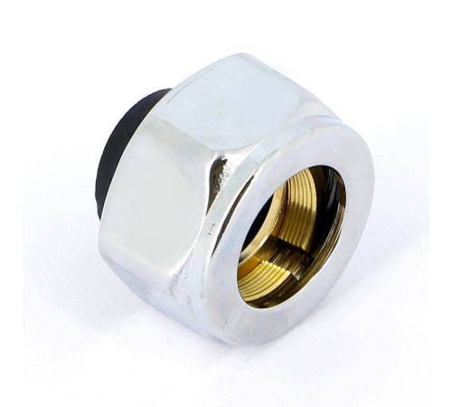 Соединитель обжимной Carlo Poletti 16 x M24x19 ВР хромированный для медных труб A33110B