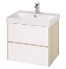 Тумба-умывальник с раковиной Aquaton Сканди 70 Белый / Дуб Верона 1A2518K0SDB20