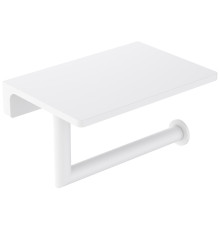 Держатель туалетной бумаги с полкой Timo Saona 147х100 мм белый матовый 13043/16