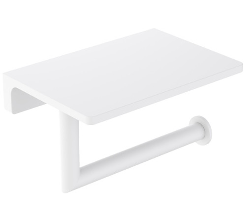 Держатель туалетной бумаги с полкой Timo Saona 147х100 мм белый матовый 13043/16