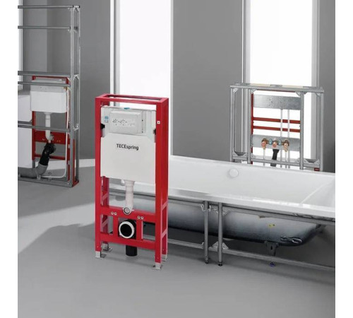 Застенный модуль для унитаза TECE TECEspring с двойной рамой DN90 K500393