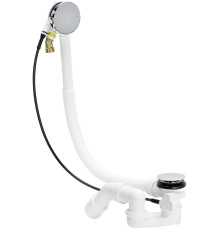 Слив-перелив с наливом Viega Simplex Trio Visign MT5 для ванн с центральным сливом хром 6166.42 728014