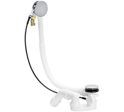 Слив-перелив с наливом Viega Simplex Trio Visign MT5 для ванн с центральным сливом хром 6166.42 728014