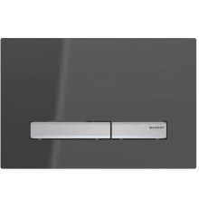 Клавиша смыва Geberit Sigma50 двойной смыв дымчатое стекло 115.788.SD.2