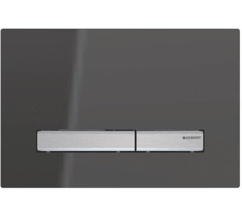 Клавиша смыва Geberit Sigma50 двойной смыв дымчатое стекло 115.788.SD.2