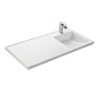 Раковина Aquaton Лондри 105 белая правая 1A72223KLH010