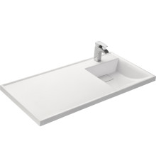 Раковина Aquaton Лондри 105 белая правая 1A72223KLH010