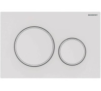 Клавиша смыва Geberit Sigma20 двойной смыв белый матовый 115.882.01.1