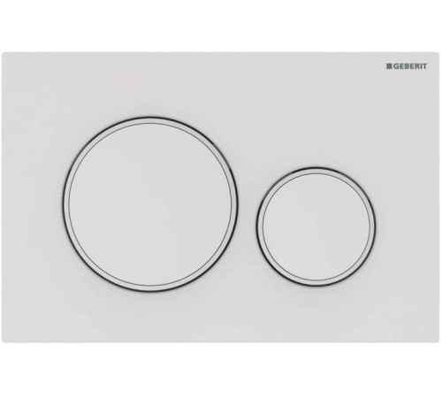 Клавиша смыва Geberit Sigma20 двойной смыв белый матовый 115.882.01.1