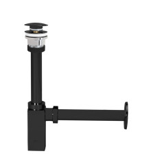 Сифон для раковины E.C.A. матовый черный 102119055C1EX