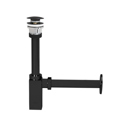 Сифон для раковины E.C.A. матовый черный 102119055C1EX