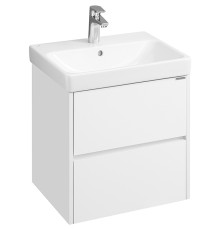 Комплект AQUATON Сканди 55 тумба Белый, раковина Адриана 55 1A2517K0SD010