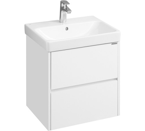 Комплект AQUATON Сканди 55 тумба Белый, раковина Адриана 55 1A2517K0SD010