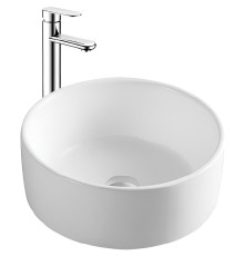 Раковина накладная Aquatek 400x400x165 мм матовый белый AQ5118-MW