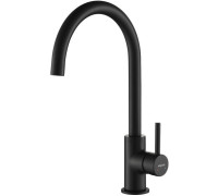 Смеситель для кухни Aquanet Европа матовый черный AQ1382MB