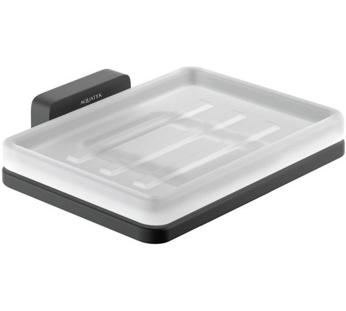 Мыльница Aquanet Либра матовый черный AQ4303MB