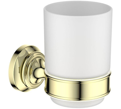 Стакан с держателем Aquatek Классик полированное золото AQ4504PG