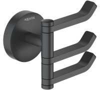 Крючок тройной Aquanet БЕТТА матовый черный AQ4632MB