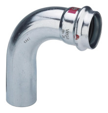 Угольник 90° Viega Prestabo пресс-вставной нелегированная сталь 54 мм 558253